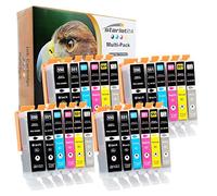 Starlet24 24x 550XL 551XL Cartuchos de Tinta Compatibles con Canon PGI-550 CLI-551 para Pixma IP7250 MX725 MX925 IX6850 MG5450 MG5550 MG5650 MG5655 MG6450 MG6650