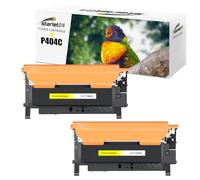 Starlet24 2x Tóner Compatible con Samsung CLT-Y404S CLT-404S P404C Amarillo | C480W Tóner para Xpress SL C480W C480FW C430W C480FN C480 C430 C48X C43X