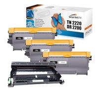Starlet24 3X Tóner+1* Tambor Compatible con Brother TN2220 DR2200