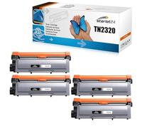 Starlet24 4 cartuchos de tóner TN2320 compatibles con Brother TN-2320 para Brother MFC-L2700DW MFC-L2700DN MFC-L2720DW HL-L2340DW HL-L2300D