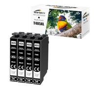 Starlet24 4X 405XL Cartuchos de Impresora compatibles con Epson 405XL Negro para Workforce Pro WF-4820 WF-3820 WF-3825 WF-4830 WF-7840 WF-7830 WF-4825DWF WF-7835