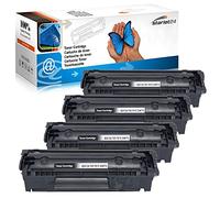 Starlet24 4X Cartuchos de Tóner Compatibles para HP 12A Q2612A