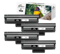 Starlet24 4X Cartuchos de tóner Negro 106A compatibles con HP 106A W1106A para Laser MFP 137fwg 135wg 135ag Laser 107a 107w