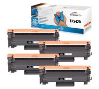 Starlet24 4X Tóner Compatibles con Brother TN2420 TN2410 TN-2420 TN-2410