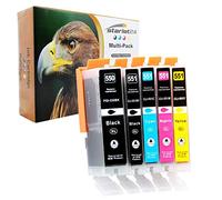 Starlet24 5X Cartuchos de Tinta Compatibles con Canon PGI- 550 CLI-551