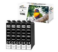 Starlet24 5X Cartuchos de Tinta Negra 29XL compatibles con Epson T2991 29 XL Negro para Expression Home XP-342 XP-332 XP-345 XP-442 XP-445 XP-432 XP-245 XP-235 XP-335 XP-435 XP-247