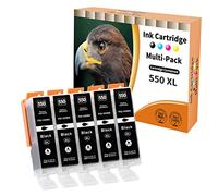 Starlet24 5X PGBK Cartuchos de Tinta Compatibles con Canon PGI-550 PGBK