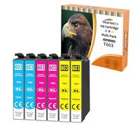 Starlet24 6X 603XL- Cartuchos de Tinta compatibles con Epson 603XL 603 Druckerpatronen para XP 3105 XP 2100 XP 2105 XP 4100 XP 4105 WF 2830 WF 2810 WF 2835 (2 Cian, 2 Magenta, 2 Amarillos)