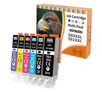 Starlet24 6X Cartuchos de Tinta Compatibles con Canon PGI-580 CLI-581
