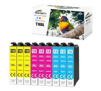 Starlet24 9X 18XL Multipack Cartuchos de Impresora Compatibles para Epson 18XL T1812 T1813 T1814 para Expression Home XP-322 XP-215 XP-205 XP-225 XP-305 XP-325 XP-422 XP-405 XP-415 XP-425
