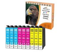 Starlet24 9X 604XL Cartuchos de Impresora compatibles con Epson 604 604XL Color para Expression Home XP-2200 XP-2205 XP-3200 XP-3205 XP-4200 XP-4205 Workforce WF2910 WF2930 WF2935 WF2950