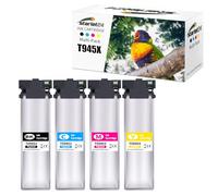 Starlet24 T9451-T9454 Cartuchos de impresora compatibles con Epson T9451 T9452 T9453 T9454 para Workforce Pro WF-C5710 WF-C5790 WF-C5210 WF-C5290 WF-C5710DWF WF-C5790DWF WF-C52110 0DW(4 Paquete de