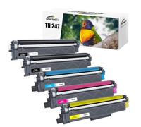 Starlet24 TN247 CMYK Cartucho de Tóner Compatible para Reemplazar Brother TN-247 TN243 TN-243CMYK para MFC-L3750CDW MFC-L3770CDW MFC-L3710CW DCP-L3550CDW DCP-L3510CDW HL-L3230CDW MFC-L3730CDN (5-Pack)