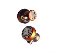 Starlight - Auriculares de cabeza plana con controladores dinámicos duales, cable MMCX desmontable, cuerpo de metal, micrófono intrauditivo (cabezales)