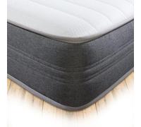 Starlight Beds - Colchón Doble Europeo. Colchón de Espuma viscoelástica con muelles, Superficie de Dormir Cool Touch y Borde Gris. (140 x 200 cm)