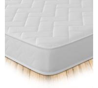 Starlight Beds Colchón Individual pequeño híbrido Acolchado con muelles de ladrillo con Capa de Espuma viscoelástica. Firmeza Suave, Blanco, 18 cm de Profundidad. Colchón de 75 cm x 190 cm
