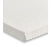 Starlight Beds Cubrecolchón de Espuma refrescante para Cama Individual pequeña. Cubrecolchón de Espuma viscoelástica de 5 cm. Cubrecolchón Individual pequeño con Funda extraíble, Blanco. - 75 x 190 x