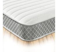 Starlight Beds Nebraska Colchón Doble de Espuma viscoelástica, colchón Doble híbrido con resortes y Capa de Espuma viscoelástica, Tacto Suave, 19 cm de Profundidad, Gris. 135 cm x 190 cm