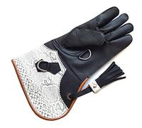 starlingukpk Guantes de piel de vaca de doble capa suave para mujer, de calidad, guantes de manejo de pájaros, guantes para mascotas (grande)