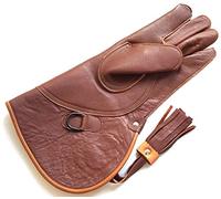 starlingukpk Guantes de piel de vaca suave de doble capa para piel de vaca, guantes de manejo de pájaros, guantes para mascotas (grande)