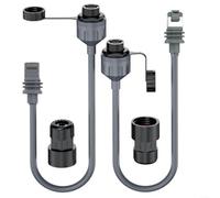 Starlink - Adaptador Ethernet para Gen 3 estándar y mini Dish, extensor de cable de red impermeable IP68 con acoplador RJ45 y conector Play Outdoor (0,5 m), color gris (2 unidades)