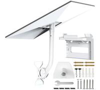 Starlink Gen 3 Mount, soporte de poste de metal ajustable y soporte de enrutador 2 en 1 compatible con Starlink Gen 3, kit de montaje en pared Starlink para Starlink Internet Kit Satélite (blanco)