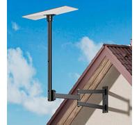 Starlink Gen 3 Mount WHYFONE 360° Soporte de Poste Starlink con Adaptador de Tubo Starlink Gen 3, Kit de Montaje de Pared Ajustable Largo Starlink de Alta Resistencia, Soporte de Pared para Starlink