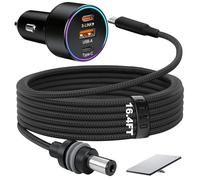 Starlink - Mini adaptador de coche, cable de alimentación CC 3 en 1 con adaptador de encendedor de cigarrillos de 12 V a 24 V, fuente de alimentación de coche de 100 W + PD 30 W + USB-A 22.5 W para
