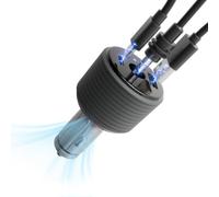 Starlink Mini adaptador de coche, cargador de coche 3 en 1 para Starlink Mini, convertidor elevador de 12 V a 24 V CC con puertos USB duales, adaptador de encendedor de cigarrillos para fuente de