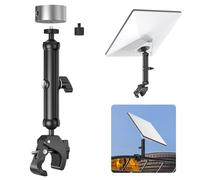 Starlink Mini kit de montaje ajustable, poste de aluminio y adaptador de abrazadera con roscas de 1/10.2 cm-20 y 3/20.3 cm-16 para RV, cámper, portaequipajes, balcón, yate, kit de montaje de poste de