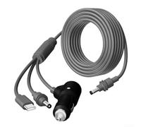 Starlink para mini cable de alimentación 3 en 1, cable de extensión de 100 W CC con adaptador tipo C, para caravana, camping, camión, carga de viaje (2 m)
