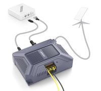 Starlink PoE Inyector - 180 W 5 en 1 GigE Pasivo y Protección ESD para Dishy V2, Adaptador Ethernet de 1000 Mbps Con Salida de Alimentación USB y Tipo C