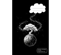 Starlit Blossoms: Composition Notebook | 6×9 Inches | 100 College Ruled Pages | Cherry Blossom and Space Aesthetic | Matte Black Cover