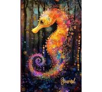 Starlit Tides: A Seahorse Journal: A Vivid Seahorse Notebook with Surreal Ocean Art - Magical Atmosphere, Swirls and Sparkles, High Detail, and Lined Pages for Writing or Reflection