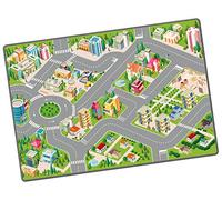 STARLUX - Alfombra de Juego para niños pequeños - Antideslizante - Circuito de Ciudad - 120 x 80 cm - 801129