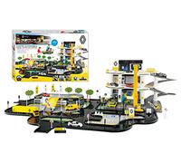 STARLUX - Super Garaje Renault con estación de Servicio Completa 3 Niveles, Plataforma de intervención y Circuito de 4 Metros - A Partir de 3 años - Fabricado en Europa - 401308