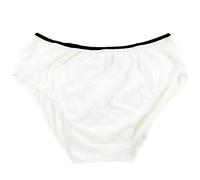STARLY Braguitas Desechables de Ropa Interior de algodón para Hombres Briefs para Viajes Fitness Blanco (10pk) (Medio - Wasit 77-90cm)