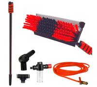 Starlyf Telescopic Hydrocleaner Escoba telescópica para Limpieza, hasta 7 MTS, Alimentada por Agua, Dosificador de jabón, Lavado de Camiones, Ventanas, Paneles solares (7M)