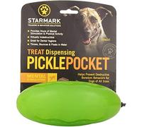 STARMARK Juguete de Bolsillo para Perros de pepinillo dispensador de golosinas