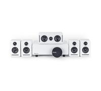 staronce 5.1 Sistema de sonido de cine en casa Dolby Atmos, sistema de sonido envolvente inalámbrico con WiSA Low Latency, TV & Gaming Sound Upgrade para salón, set compacto Monaco, color blanco