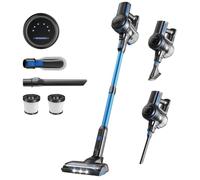 staronce Aspiradora inalámbrica con batería de 26 kPa, con pantalla LED y cepillo de rodillo suave, motor de 265 W, tiempo de funcionamiento de 45 minutos, filtro HEPA, azul, autónomo