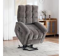 staronce Sillón de relax eléctrico con ayuda para levantarse, sillón de masaje con función de calor, sillón de televisión eléctrico ajustable, sillón para personas mayores, aprox. 80 x 90 x 105 cm