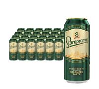 Staropramen Premium Lata 50cl, Cerveza Checa Estilo Pilsner, 24 latas de 500ml, Total 12000 ml