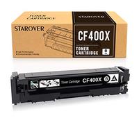 STAROVER Compatible Cartucho de Tóner de Reemplazo para HP 201X 201A CF400X CF400A para HP Color LaserJet Pro MFP M277dw M277n M252dw M252n M274n M274dw (1 Negro)
