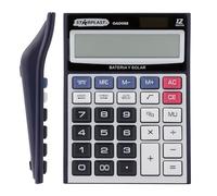Starplast Calculadora Científica 12 Dígitos de Carga Solar y a Pilas, Dimensiones 17,7x4,5x13 cm, Color Negro, Suministro de Oficina, Escuela, hogar