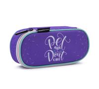 Starplast Estuche 1 Cremallera rígido de Tela Forma Ovalada de diseños, Escolar, Instituto, niño, niña, Unisex, Colorido, Bolsillos Interiores Forrados - DISEÑO 5