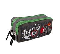 Starplast Estuche Escolar 2 Cremalleras Porta Todo, 2 Cremalleras, 2 Compartimentos, Gran Capacidad, Multiuso, para Uso Escolar, Trabajo, Universidad - Diseño 3