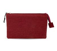 Starplast Estuche Escolar 3 COMPARTIMIENTOS 3 compartimientos, 2 Cremalleras, Tela Extra Resistente, Gran Capacidad. Uso Escolar, Universidad u Oficina - Color Rojo