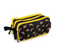 Starplast Estuche Escolar Porta Todo, 3 Cremalleras, 3 Compartimentos, Gran Capacidad, Multiuso, para Uso Escolar, Trabajo, Universidad - Bananas