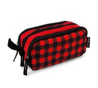 Starplast Estuche Escolar Porta Todo, 3 Cremalleras, 3 Compartimentos, Gran Capacidad, Multiuso, para Uso Escolar, Trabajo, Universidad - Cuadros